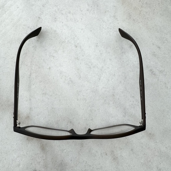 Ray Ban RB 7047 5451 Optics Matte Transparent Brown Eyeglasses Frames 54-17-140 - Picture 6 of 10